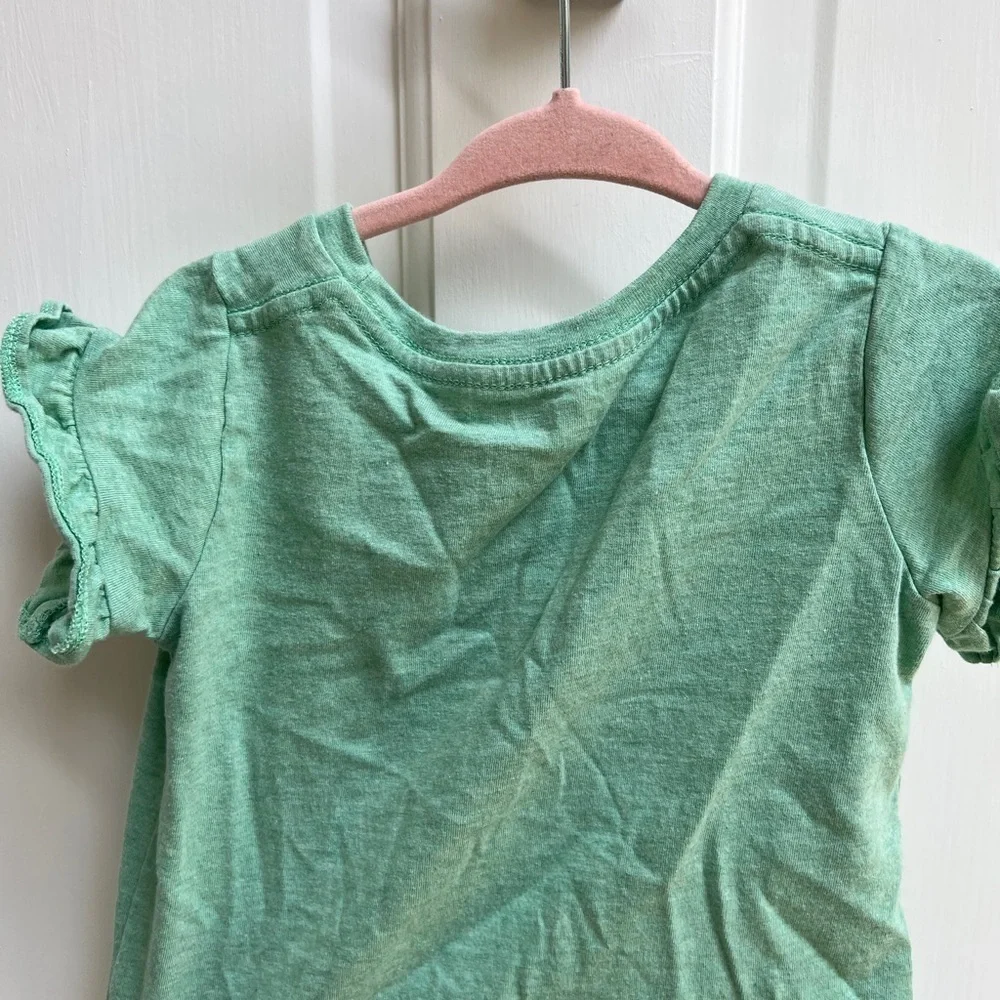 Gymboree 12-18M Lucky in Love Green and Gold St Patrick’s Day Short Sleeve Shirt